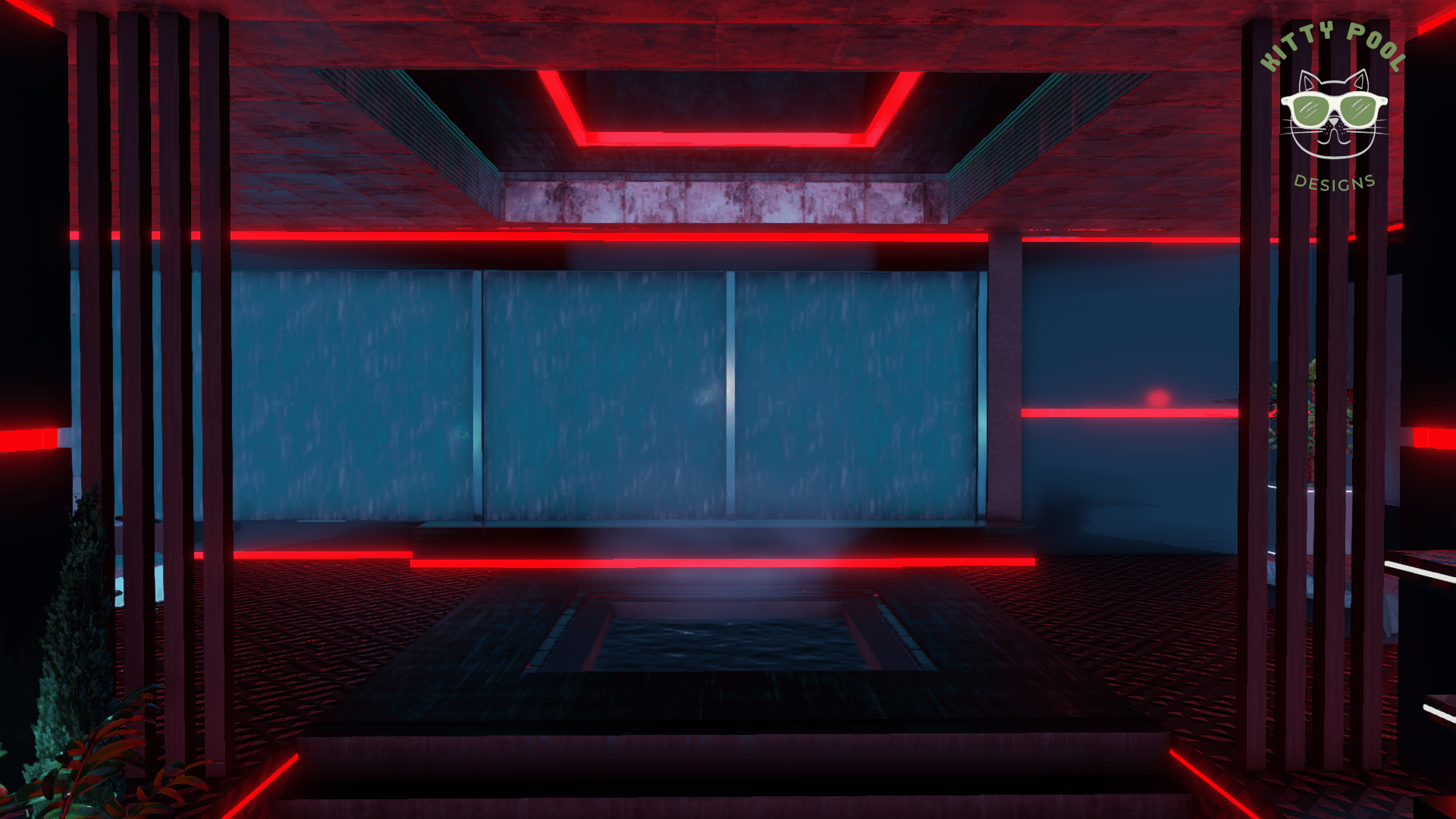 3DX Chat Cyberpunk Room by KittyPool