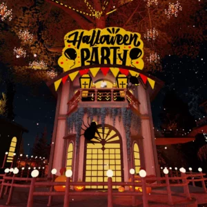 3DXChat Treehouse Halloween Winner Room 2024