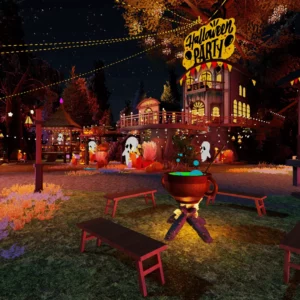 3DXChat Treehouse Halloween Winner Room 2024