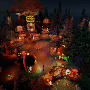 3DXChat Treehouse Halloween Winner Room 2024