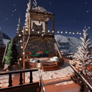 Snow Cozy Winter Cottage Christmas/No Christmas (2 Files)