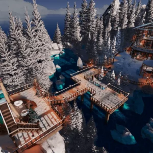 Snow Cozy Winter Cottage Christmas/No Christmas (2 Files)