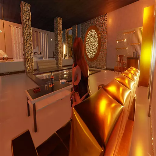 room and bedroom perspective