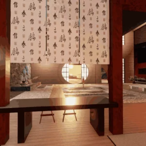 Japanese Minimalist Haven: Elegance…