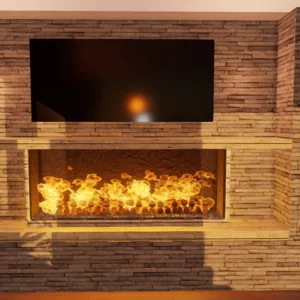 LIVING ROOM WITH FIREPLACE