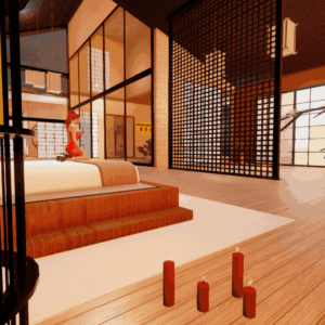 Japanese Minimalist Haven: Elegance…