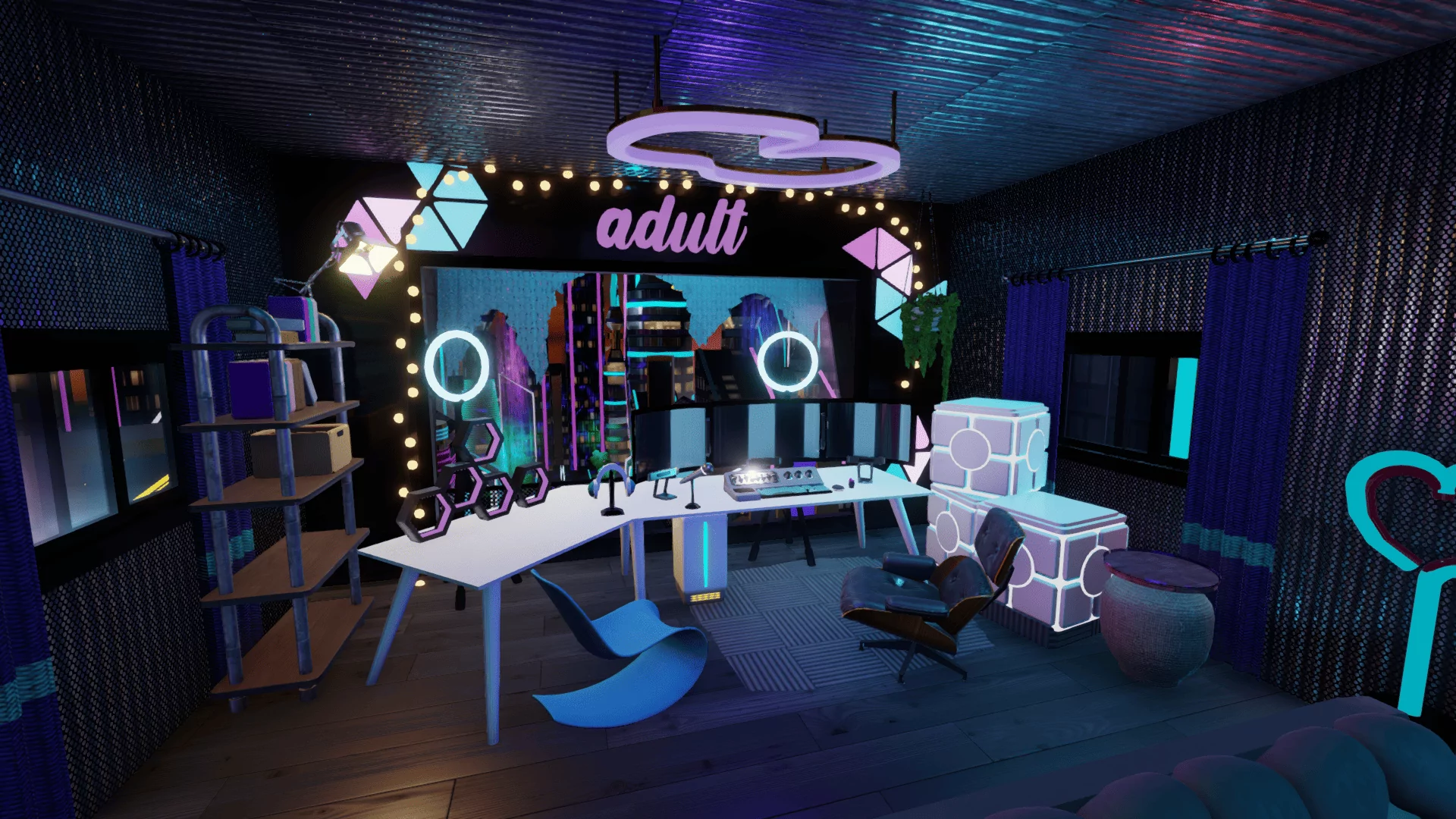 Neon Cyberpunk Apartment Kismet (15)