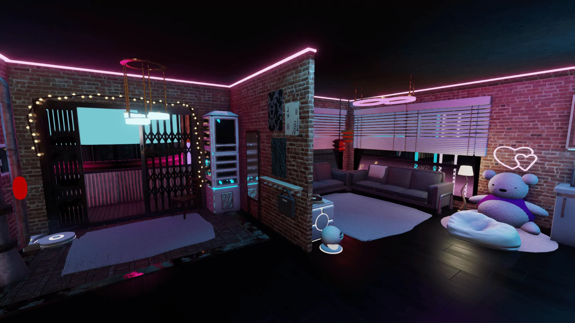 Neon Cyberpunk Apartment Kismet (7)