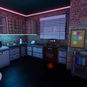 Neon Cyberpunk City Apartment by Kismet