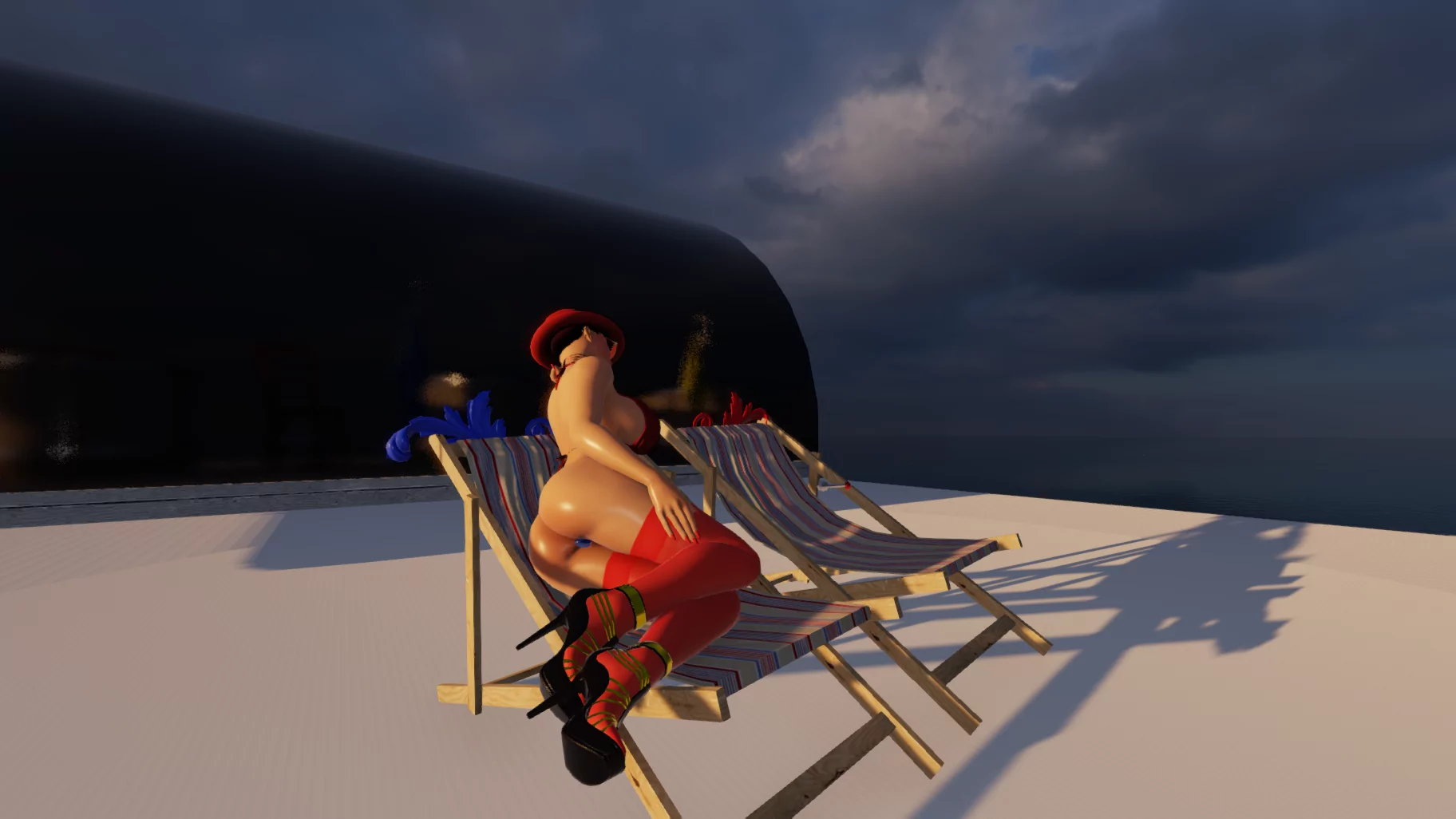 right side lawn chair