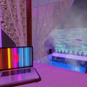 cabin on a deserted island