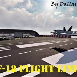 Jolly Roger Squadron F-18 Flight-line By Dallas