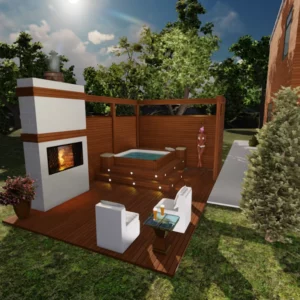 Outdoor Spa Deck Retreat by Vaper…