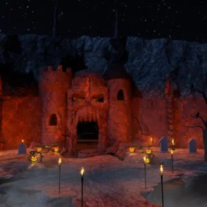 Skull Cave Castle Halloween version…