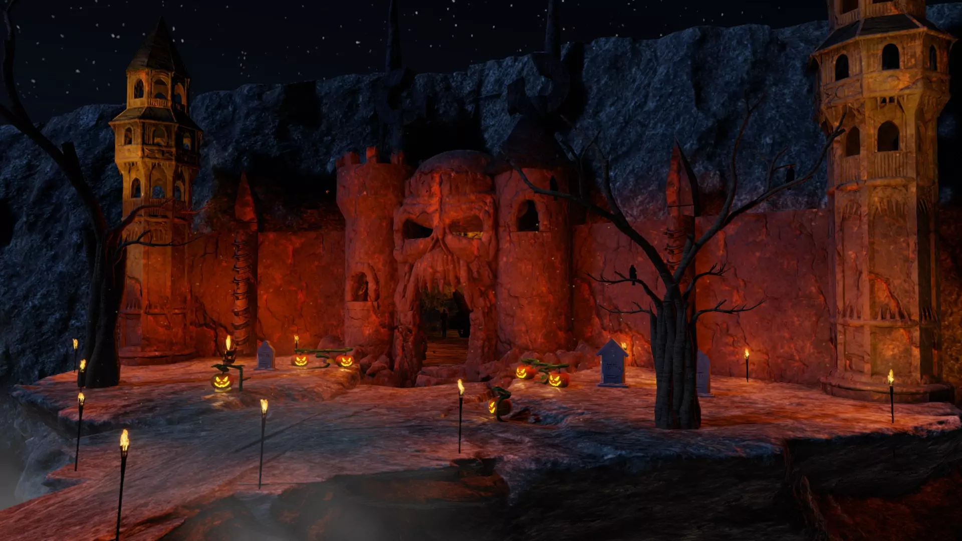 Skull Cave Castle Halloween version by Queen pic2