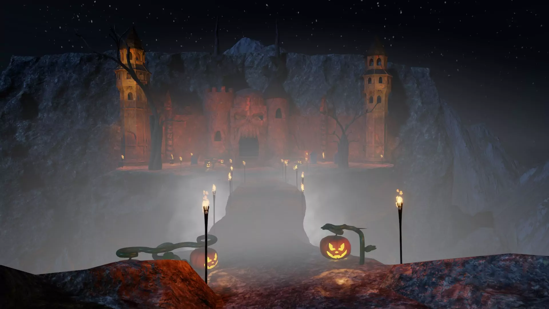 Skull Cave Castle Halloween version by Queen pic4