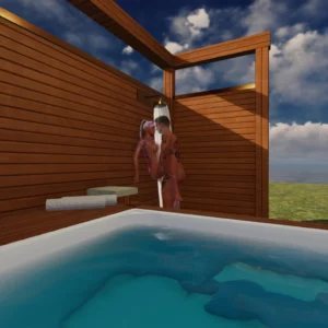 Outdoor Spa Deck Retreat by Vaper…