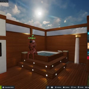 Outdoor Spa Deck Retreat by Vaper…