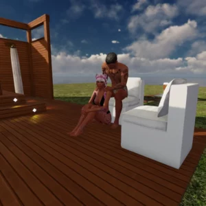 Outdoor Spa Deck Retreat by Vaper…