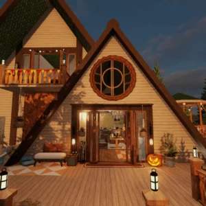 Cozy Autumn Cottage House
