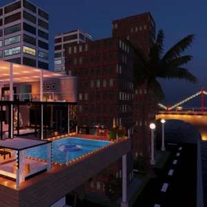 MODERN CHRISTMAS APARTMENT ON THE BRIDGE BY PaulaDesyne