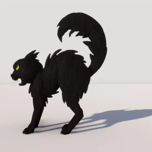 Spooky Black Cat by Queen…