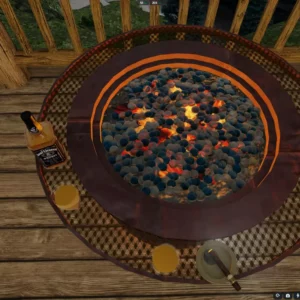 Gas Fire Pit with Outdoor Furniture…