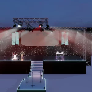 DJ and stage equipment…