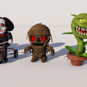 Cute Halloween Monsters by Queen…