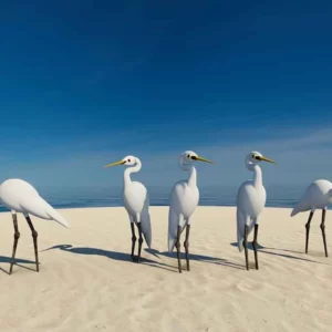 Egrets (Herons) by DrkNight…